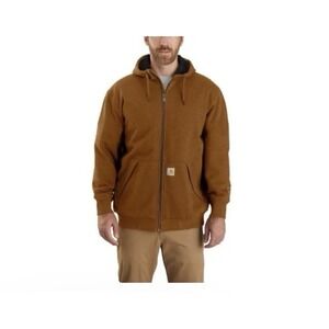 Men's Carhartt Rain Defender Loose Fit Mid weight Thermal Lined Full Zip size XL